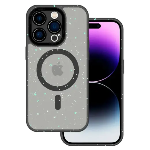 Tel Protect Magnetic Splash Frosted telefoni ümbris iPhone 15 must