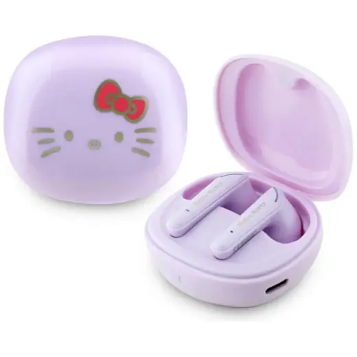 Słuchawki TWS Hello Kitty O Glossy        Finish fioletowy