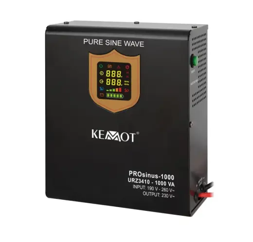 PROsinus-1000 12V/230V 1000VA/700W Power inverter with sinusoidal output voltage and charging function