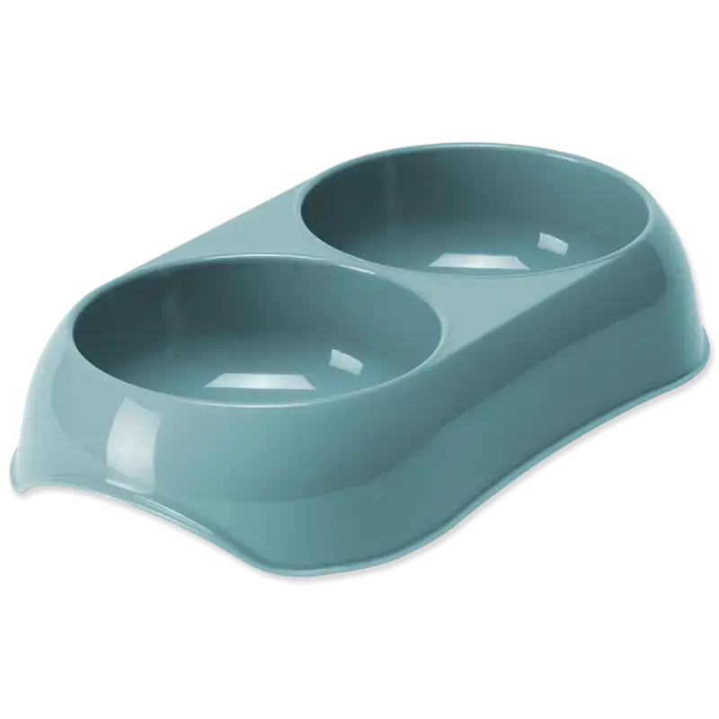 Bļoda dzīvniekiem, plastmasa - Placek Bowl. DF Gusto aquarelle, 2 - 2*200 ml