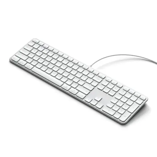 Wired keyboard USB A/USB C QWERTY Dual (Mac/Windows) Satechi Slim LX3 Wired silver
