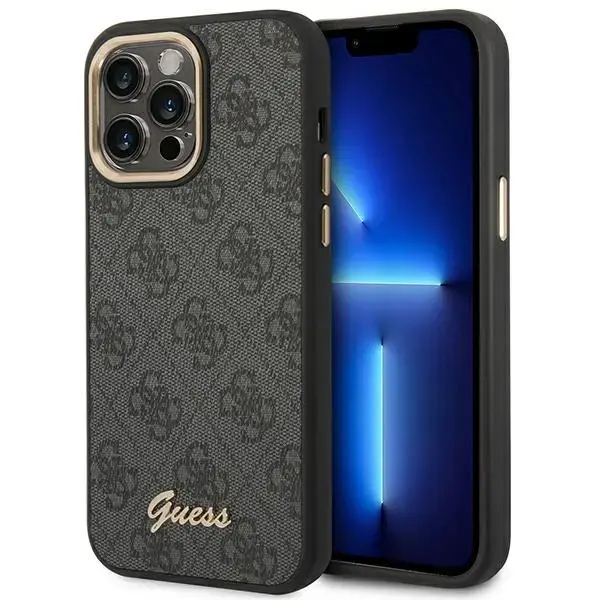 Guess PC|TPU 4G Metal Camera Outline Case for iPhone 14 Pro Black
