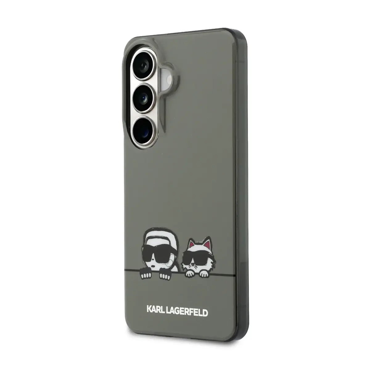 Karl Lagerfeld IML K&CH Peekaboo Logo Magnetic Case for iPhone Samsung Galaxy S26 Black