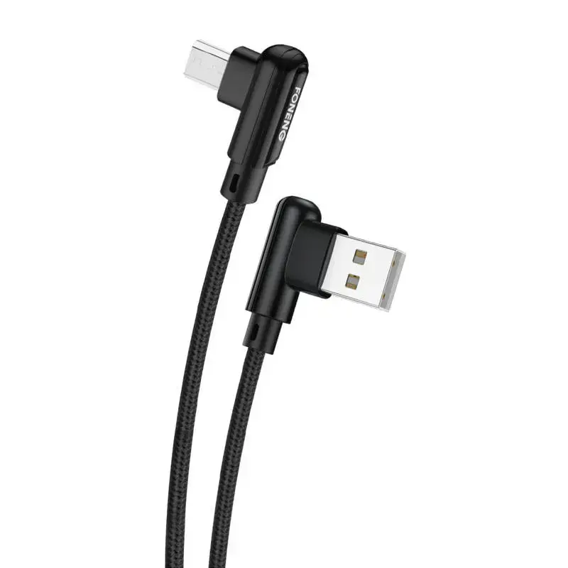 Foneng X70 data transfer and charging cable | USB-A to Micro USB | 15W | 1m | black