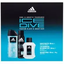 Ice Dive Gift set EDT 100 ml, deospray 150 ml and shower gel 250 ml
