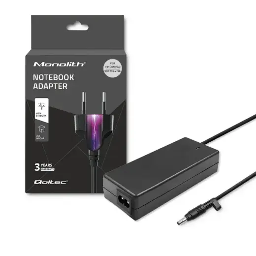 Qoltec Power adapter for laptop HP Compaq 90W | 19V | 4.74A | 4.8*1.7 | +power cable