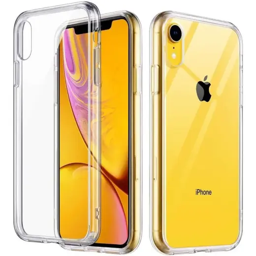 Clear 2 mm telefono dėklas iPhone XR skaidrus