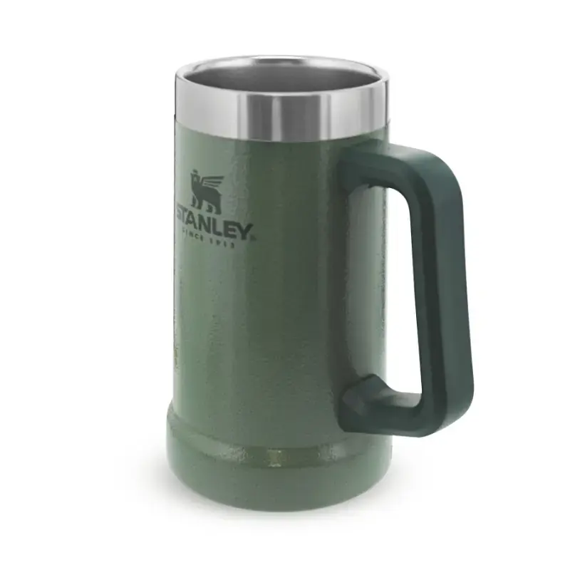Nuotykių alaus taurė The Big Grip Beer Stein 0,7L žalia