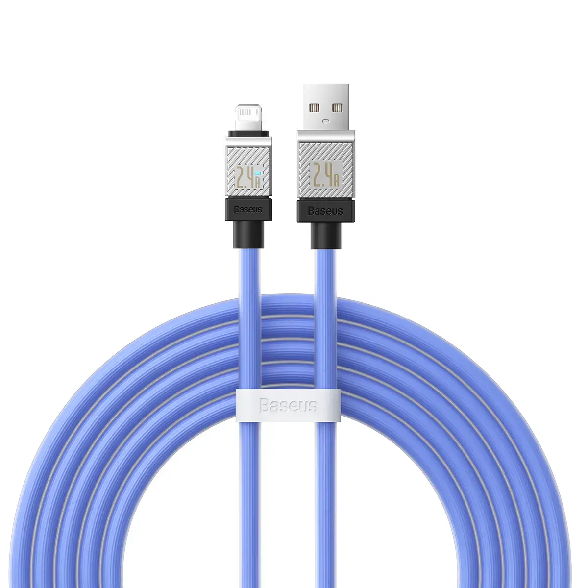Baseus kabelis CoolPlay USB - Lightning 2m 2,4A zils