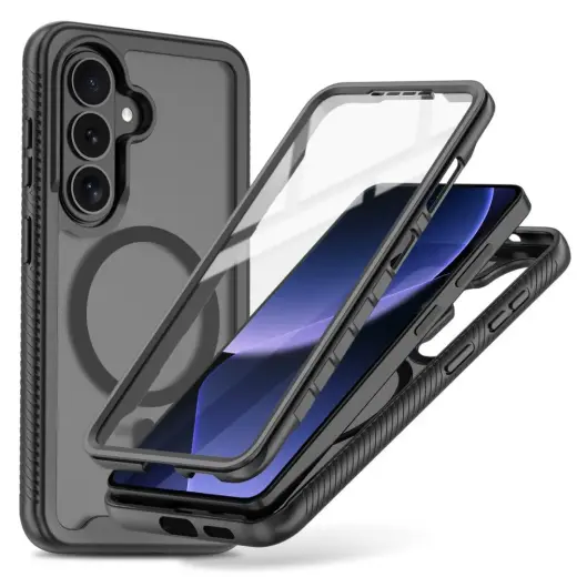 Tech-Protect Defense phone case with MagSafe support for Samsung Galaxy S26 (S942) black