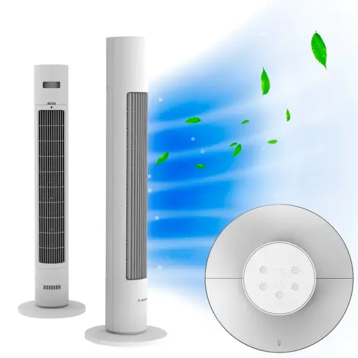 Xiaomi Smart Tower Fan | Tower Fan | Wi-Fi, 63dB max, BTTS01DM