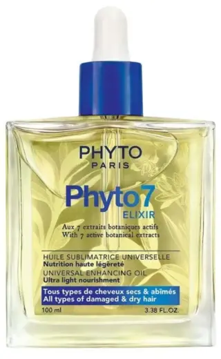 Phyto, Phyto 7, Hair Oil Treatment, Nourishing & Moisturising, 100 ml