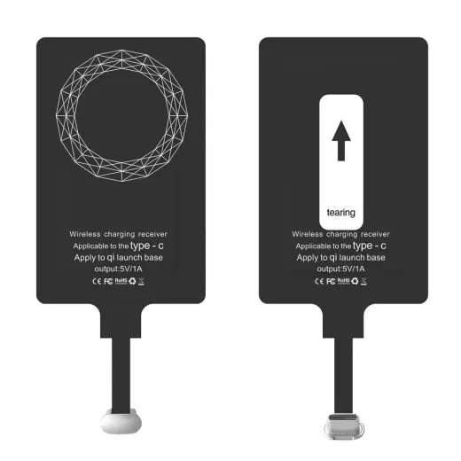 Choetech Adapter for Wireless Charging Qi USB Type C Induction Insert black (WP-TYPEC)