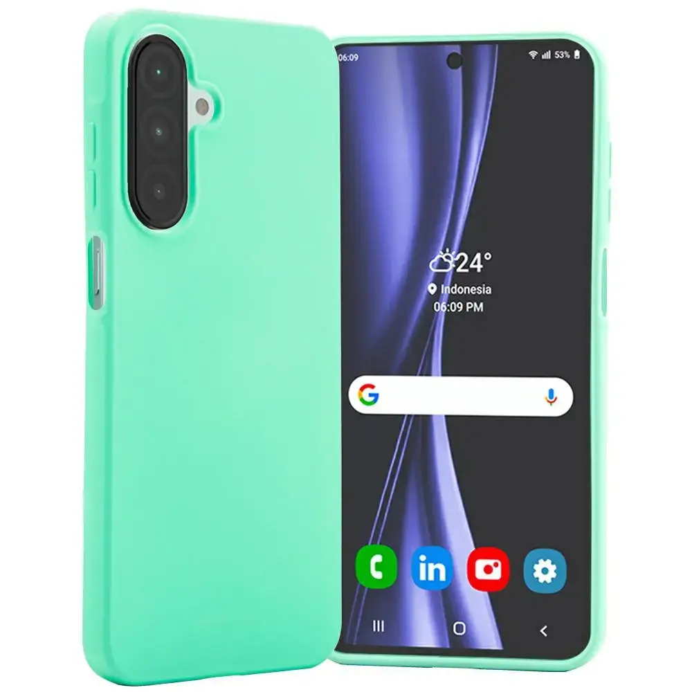 Etui Mercury mīkstais telefona maciņš Samsung Galaxy A26 5G (A266) piparmētru krāsā