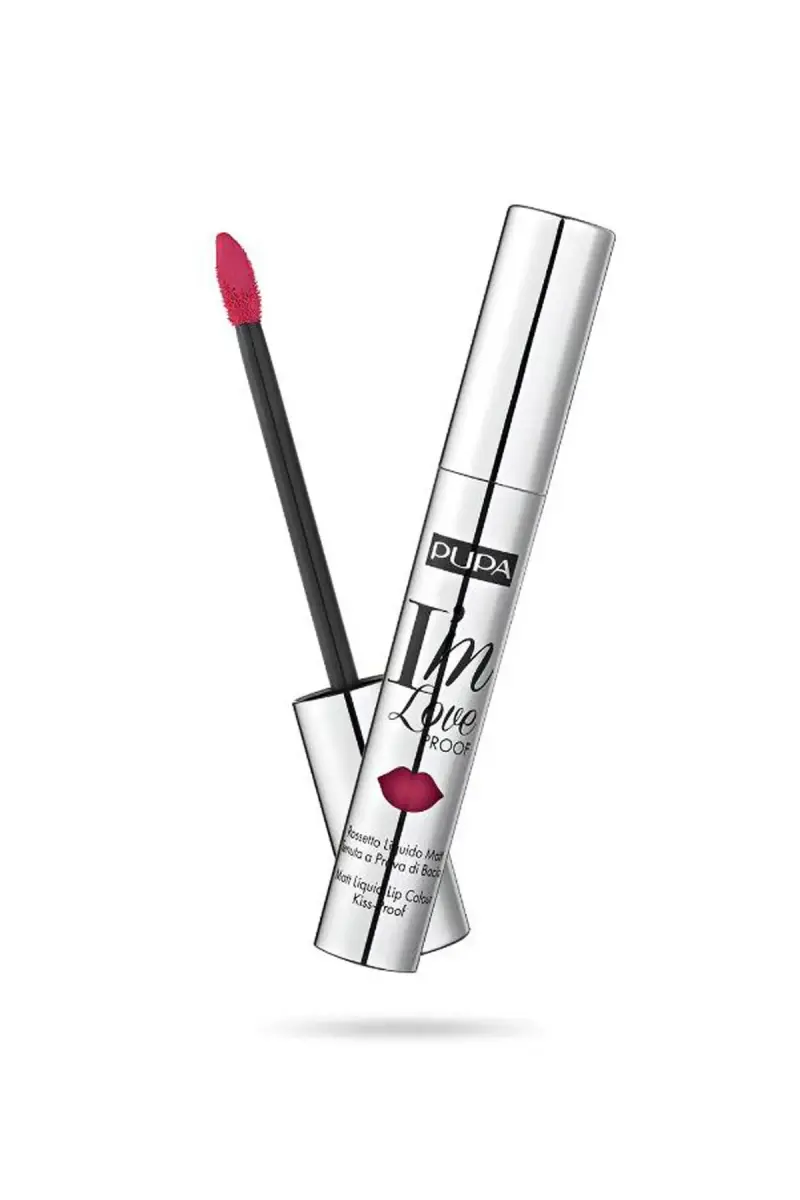 Pupa, I'm Loveproof, Paraben-Free, Matte, Liquid Lipstick, 011, Kiss Me Red, 2.7 ml *Tester