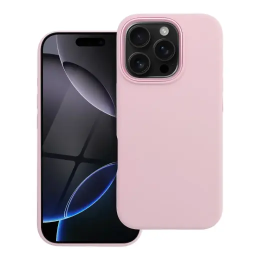 Forcell F-Protect Frame Premium telefono dėklas su MagSafe palaikymu iPhone 16 Pro rožinis