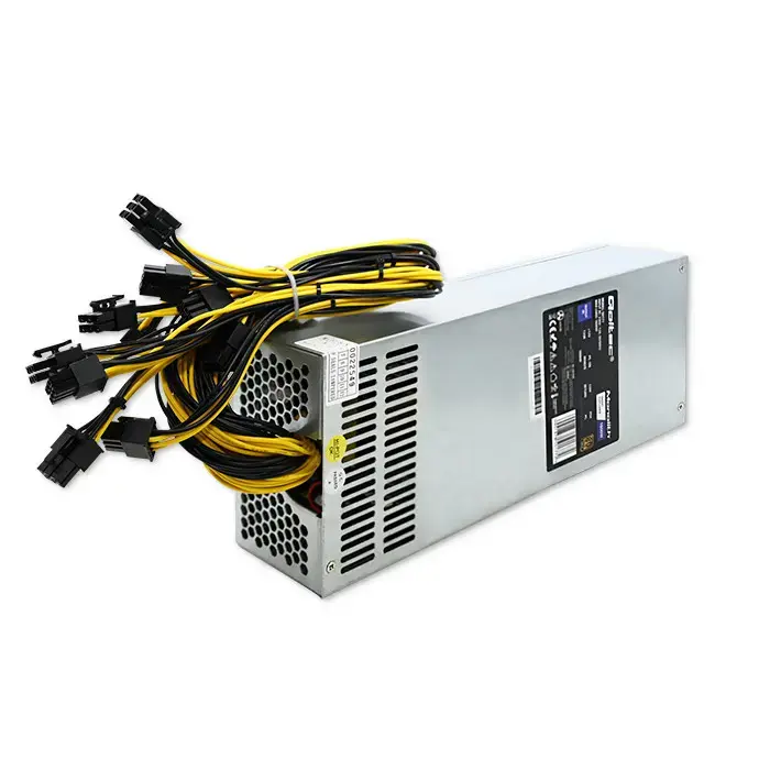 Qoltec PCI-E power supply Smart 1600W | 80 Plus Gold | Data mining