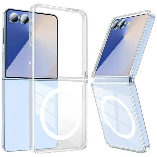 Beline Clear чехол с поддержкой MagSafe для телефона Samsung Galaxy Z Flip 7 (F766) прозрачный