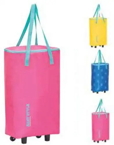 Термосумка на колесах Easy Style Bag-Trolley; ассорти, желтый / синий / розовый