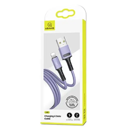 USAMS U52 SJ434 data transfer and charging cable | USB-A to Lightning | 10W | 1m | purple