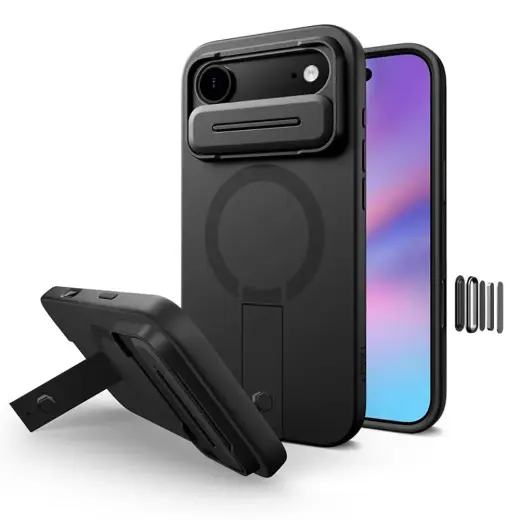 TECH-PROTECT KEVLAR AURA чехол с поддержкой MagSafe для телефона Apple iPhone 17 Air черный