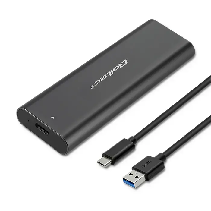 Qoltec korpuss M.2 SSD | NVME | PCI-E | USB-C