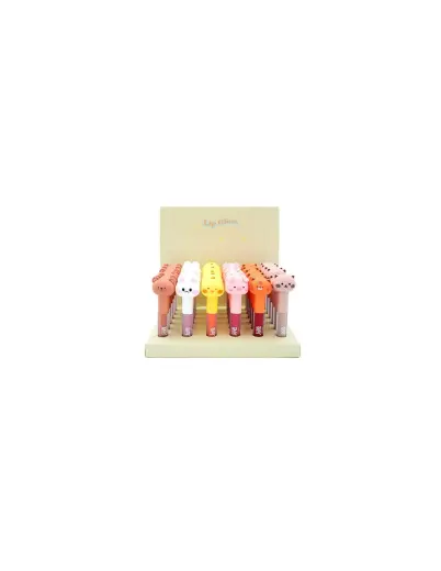 JOVO DISPLAY LIP GLOSS ANIMALS JUNIOR EXPOSITOR 36 UDS