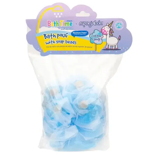 Esponjabon, Cotton Candy, Cleansing & Exfoliating, Gourmand, Soap & Sponge 2-In-1, Body