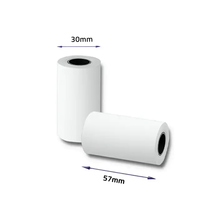 Qoltec Thermal roll 57 x 7 | 55g/m2 | 10pcs | BPA free