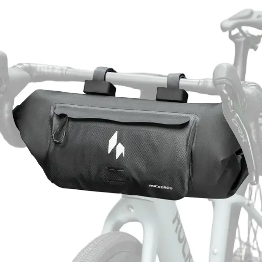 Torba rowerowa Rockbros AS-154 na kierownicę wodoodporna 8 l - czarna
