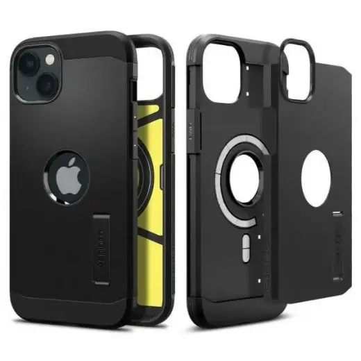 Spigen Tough Armor MAG чехол с поддержкой MagSafe для телефона iPhone 14 Plus | iPhone 15 Plus чёрный