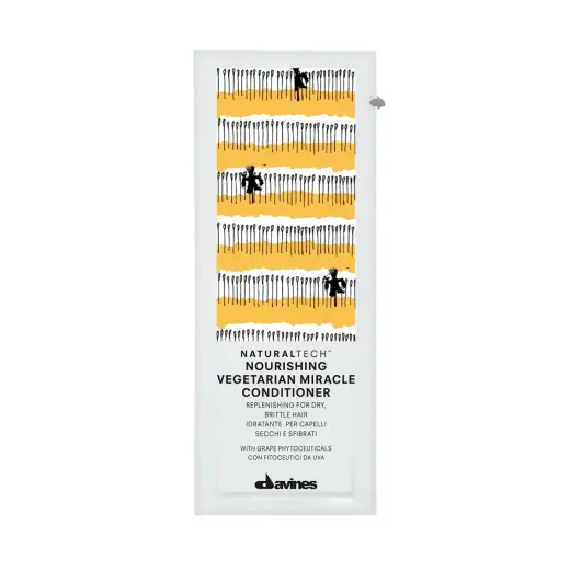 Set, Davines, NaturalTech Nourishing Vegetarian Miracle, Hair Conditioner, Hydrating, 12 pcs, 12 ml