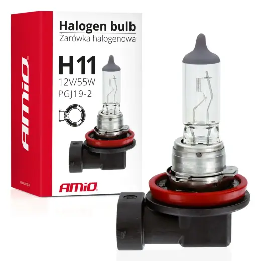 Halogen bulb H11 12V 55W UV filter (E8)