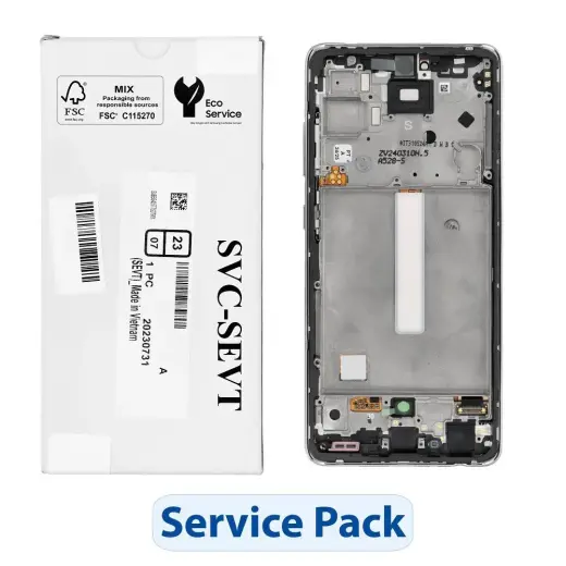 ServicePack LCD Display SAMSUNG A52S 5G A528B GH82-26861D White