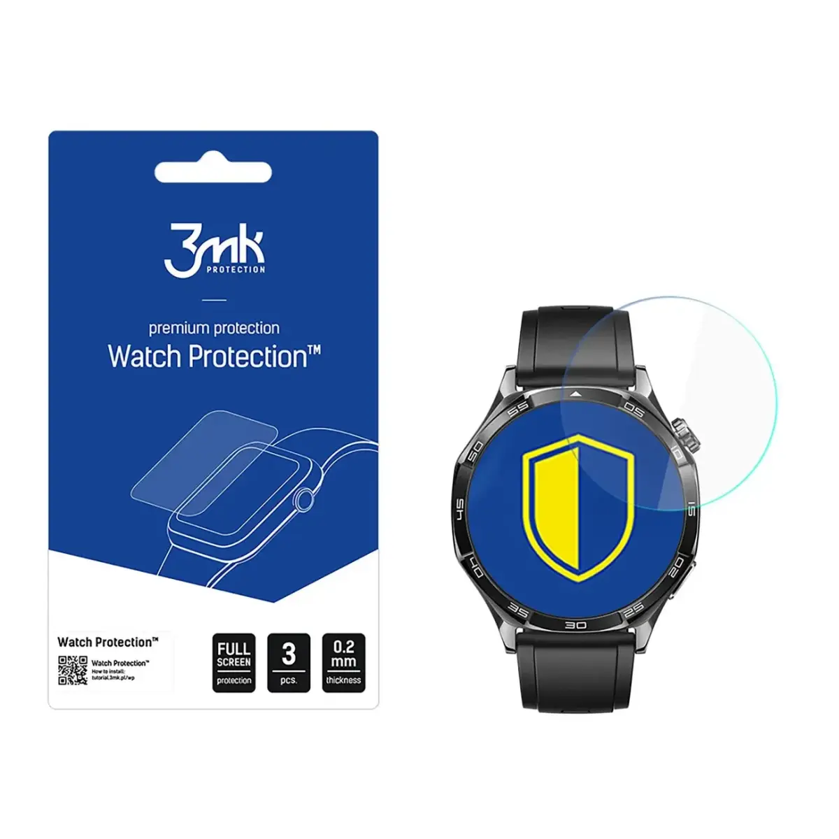 3mk Watch Protection FlexibleGlass hybrid glass for Huawei Watch GT 5 Active 46mm