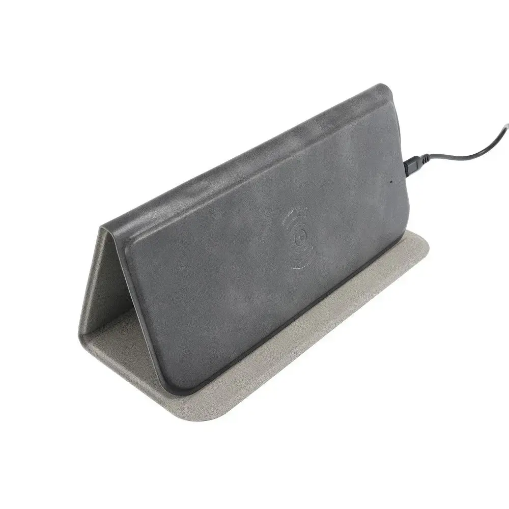 Mouse pad with wireless charger 15W OJD-82 brown grey