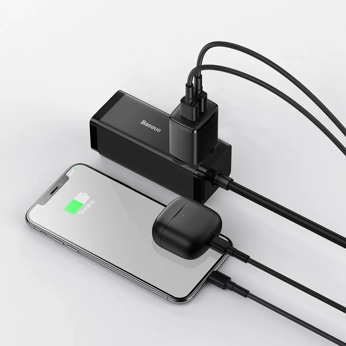 Baseus Compact tīkla lādētājs | 10.5W | USB-A | melns