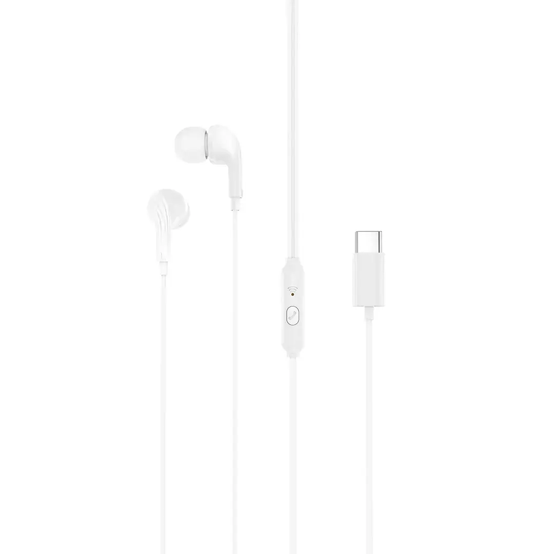 XO wired earphones EP82 USB-C white
