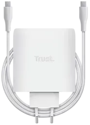 Lādētājs Trust MAXO 100W 2xUSB-C GaN White