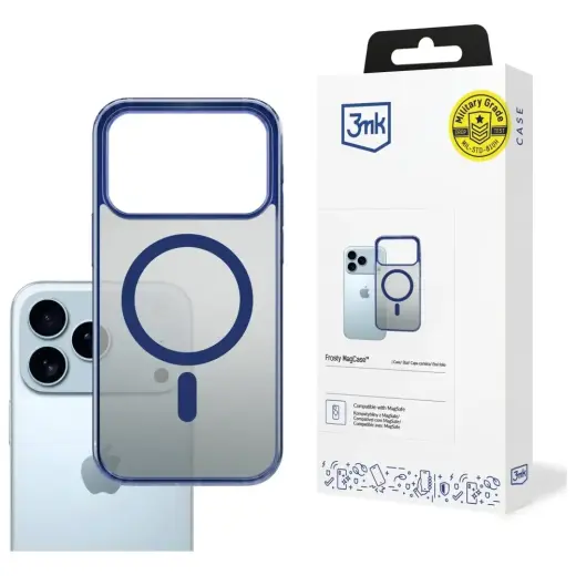 Case 3MK Frosty MagCase for Apple iPhone 17 Pro blue