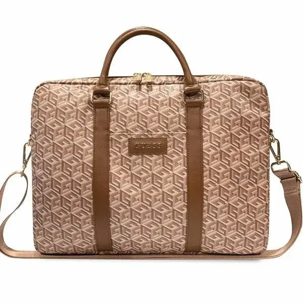 Guess GCube Stripes GUCB15HGCFSEW bag for 16" laptop - brown