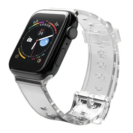 išmaniojo laikrodžio dirželis Apple Watch (42/44 mm) | silikoninis | juodas