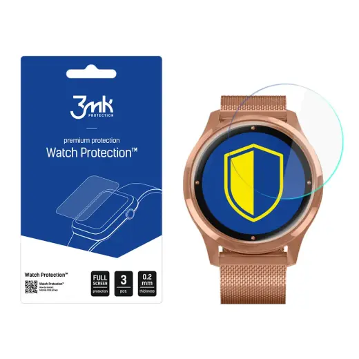 Garmin Vivomove Luxe - 3mk Watch Protection™ v. FlexibleGlass Lite screen protector