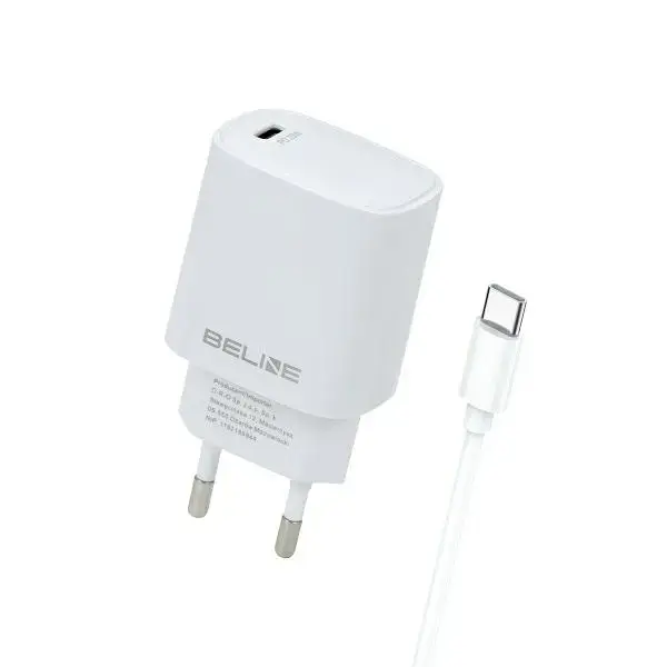 Charger wall tīkla lādētājs | 20W | USB-C | USB-C uz USB-C vads komplektā | balts