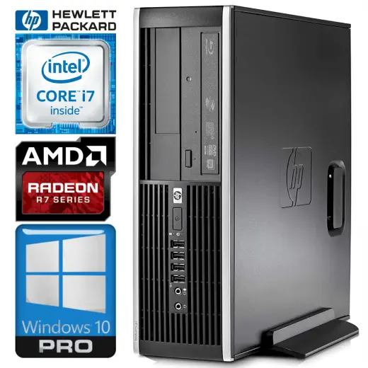 HP 8200 Elite SFF i7-2600 4GB 120SSD+500GB R7-350 4GB DVD WIN10PRO|W7P [refurbished]