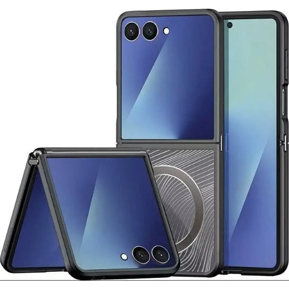DUX DUCIS case YIND for SAMSUNG Z Flip7 (Full Window) black