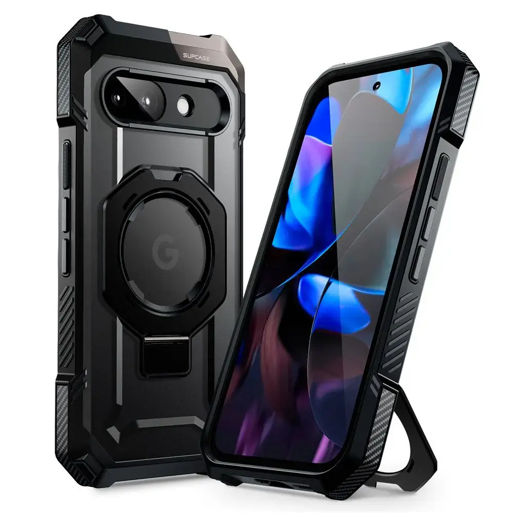SUPCASE UB Grip Mag Magsafe telefona maciņš Google Pixel 9A melns