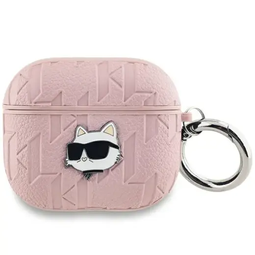 Karl Lagerfeld KLA3PGCHPP AirPods 3 cover różowy|pink Monogram Choupette Head