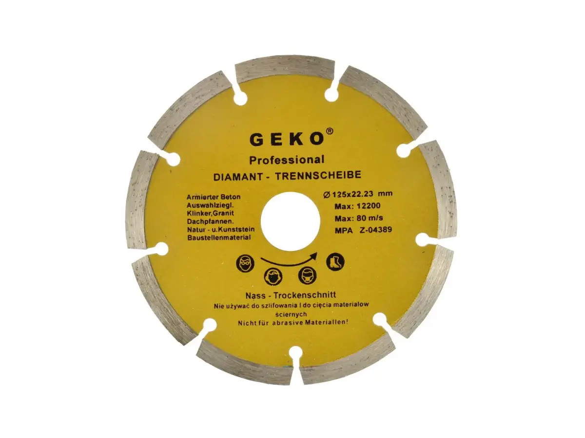 Segmenteeritud teemantketas 125x8x22mm GEKO Profi