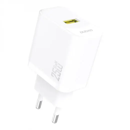 Dudao A27S travel charger | 25W | GaN | USB-A | white